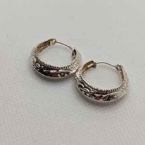 Elegant Silver Hoop Earrings